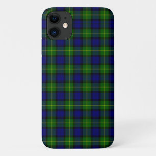 Gordon tartan blue green plaid iPhone 11 case