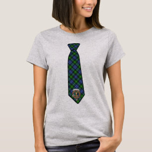 Gordon Tartan Necktie w/Badge Women's T-Shirt