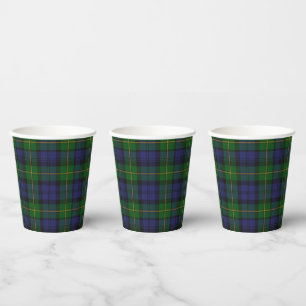 Gordon Tartan Plaid Paper Cups