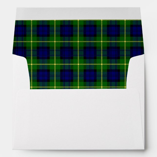 Gordon Tartan Wedding Envelopes (Back (Bottom))