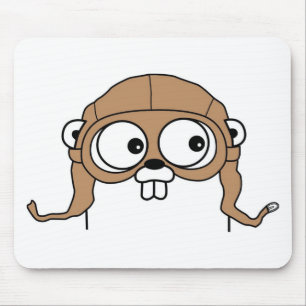 Gordon the Golang Gopher Mousepad