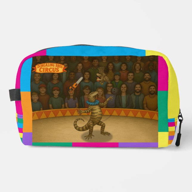 Gordy, goanna juggler dopp kit (Front)