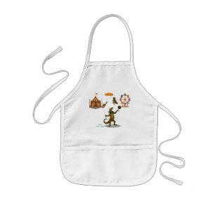 Gordy, goanna juggler kids apron