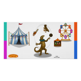 Gordy, goanna juggler poster