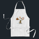 Gordy, goanna juggler standard apron<br><div class="desc">Gordy the goanna keeps more objects in the air than anyone can count, colourful balls, fruit, hats, chainsaws and even chickens. With quick reflexes and a mischievous grin, Gordy’s juggling act is equal parts skill and humour. He’s unpredictable… but always impressive. You can find lots of other Dingaling Brothers Circus...</div>