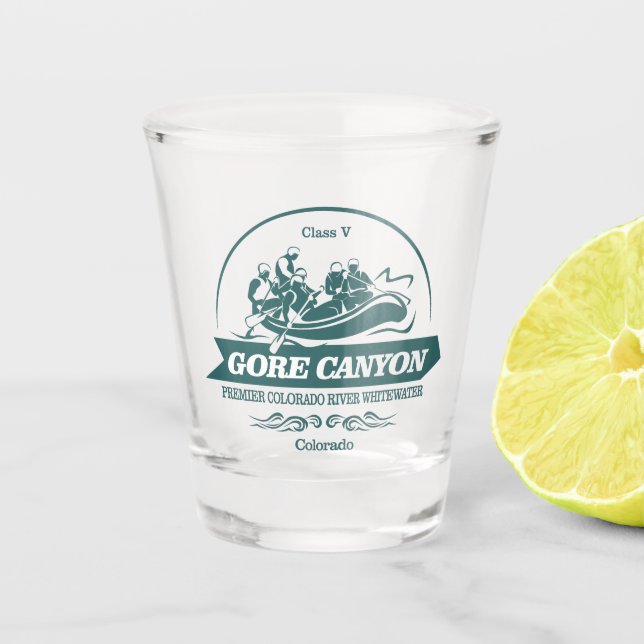 Gore Canyon (rafting 2) Shot Glass (Front)