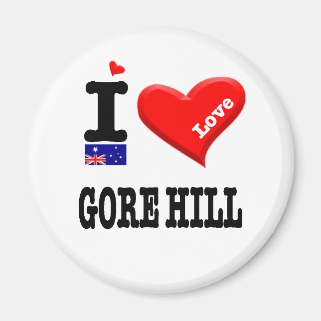 GORE HILL - I Love Magnet (Front)