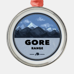 Gore Mountain Range Colorado Camping Metal Tree Decoration