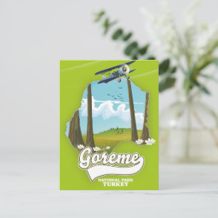 Goreme national park Turkey Map Postcard