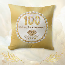 Gorgeous, 100th Birthday Pillow, 100th Birthday