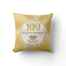 Gorgeous, 100th Birthday Pillow, 100th Birthday