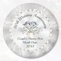 Gorgeous 60th Wedding Anniversary Favours, Diamond