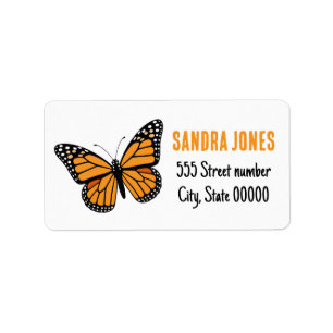 Gorgeous address labels butterfly