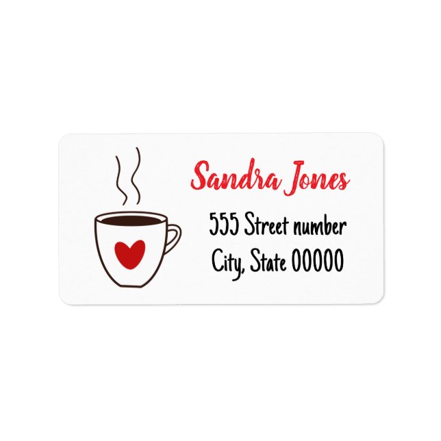 Gorgeous address labels coffee (Front)