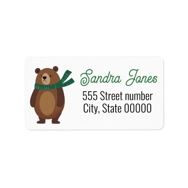 Gorgeous address labels holiday (Front)