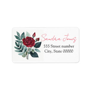 Gorgeous address labels rose
