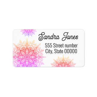 Gorgeous address labels snowflake