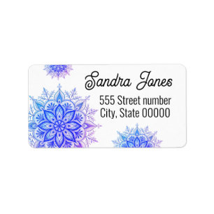 Gorgeous address labels snowflake