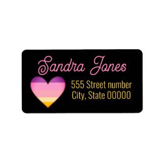 Gorgeous address labels Valentine’s Day