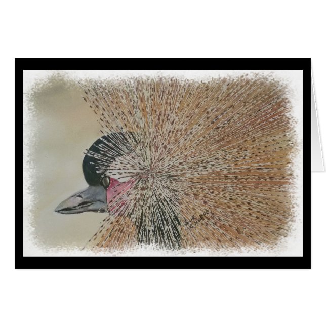 GORGEOUS AFRICAN CRANE (Front Horizontal)