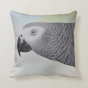 Gorgeous African Grey Parrot Cushion