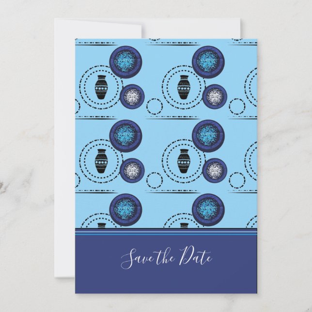 Gorgeous African Print Ankara Fabric  Invitation (Front)