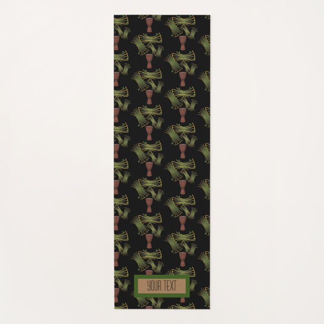 Gorgeous African Print Ankara Fabric  Yoga Mat (Front)