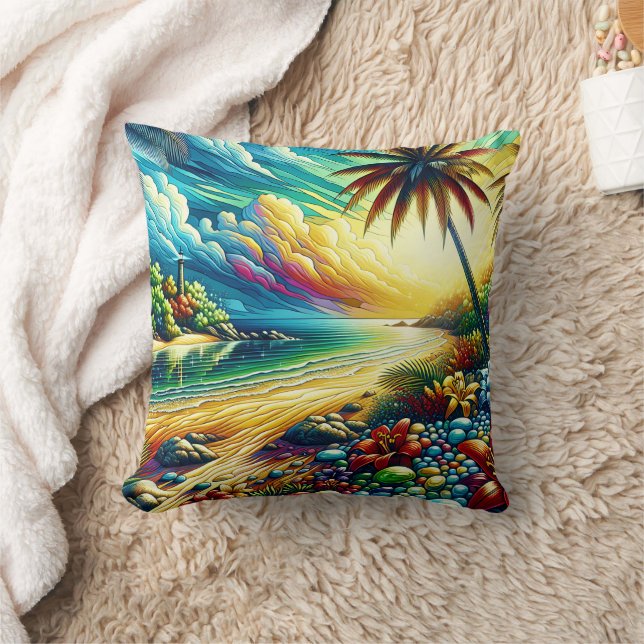 Gorgeous Ai Art | Coastal Beauty   Cushion (Blanket)