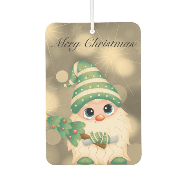 Gorgeous, Amazing Sparkly, Pine Tree  Car Air Freshener (Front)