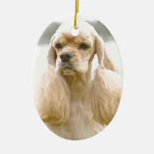 Gorgeous American Cocker Spaniel Ceramic Tree Decoration