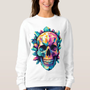 Gorgeous and Colourful Crystal Skull Sweatshirt