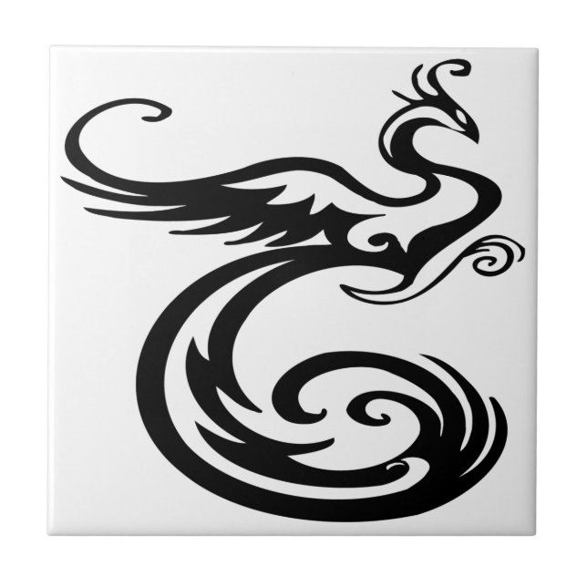 Gorgeous and Wild Phoenix Tile (Front)