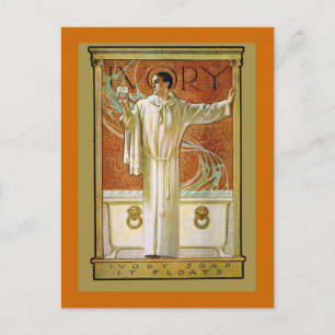 Gorgeous Antique Vintage Ivory Ad Notecards Postcard