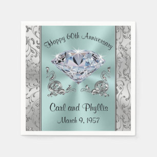 Gorgeous Any Year and Colours Anniversary Napkins
