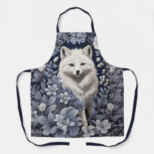 Gorgeous Arctic Fox William Morris Inspired Apron