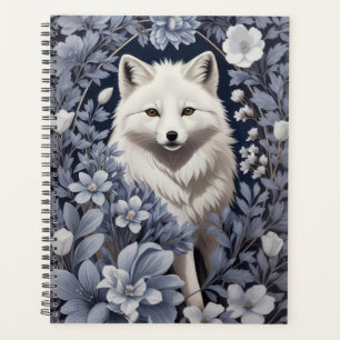 Gorgeous Arctic Fox William Morris Inspired Planner
