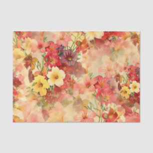 Gorgeous Array of Flowers Tissue Paper