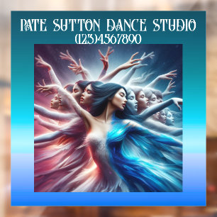 GORGEOUS Art Dancing Woman  Window Cling