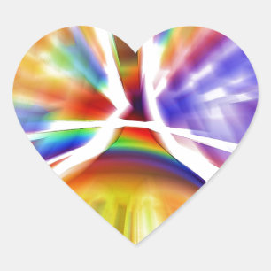 GORGEOUS ART PAINT SPLATTER HEART STICKER