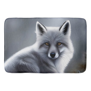 Gorgeous Artic Fox  Bath Mat