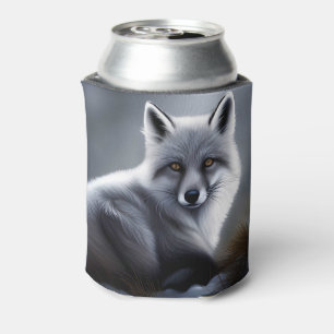 Gorgeous Artic Fox Can Cooler