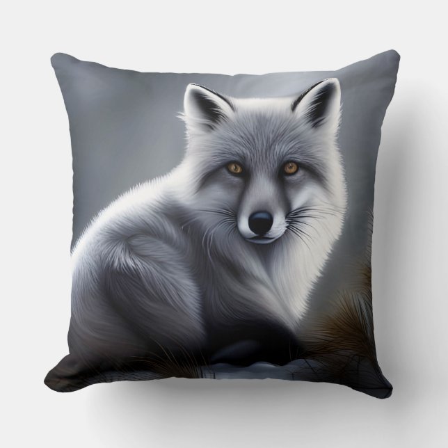 Gorgeous Artic Fox  Cushion (Front)