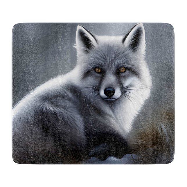 Gorgeous Artic Fox  Cutting Board (Front)