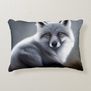 Gorgeous Artic Fox  Decorative Cushion