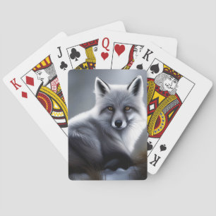 Gorgeous Artic Fox Playing Cards