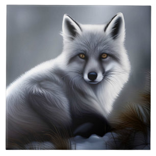 Gorgeous Artic Fox  Tile