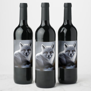 Gorgeous Artic Fox Wine Label