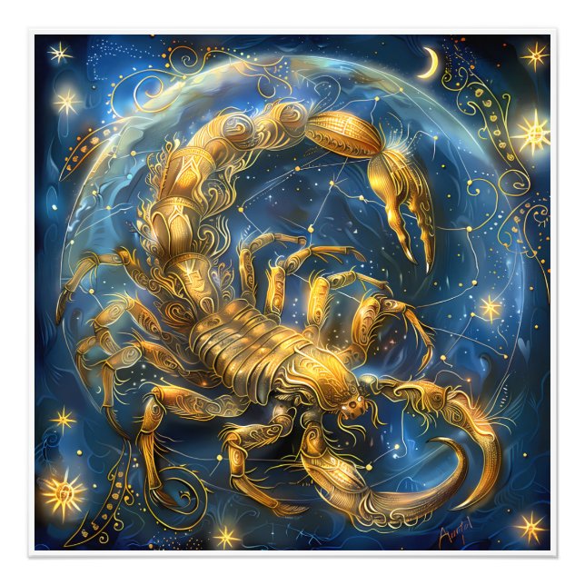 Gorgeous Astrology Zodiac Birth Sign  (Front)