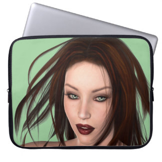 Gorgeous Auburn Haired Beauty Neoprene Case
