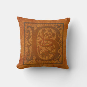 Gorgeous B Monogram/Old Letter Pillow! Cushion